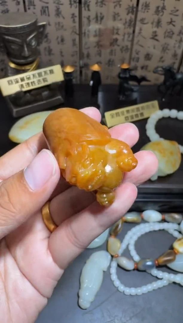 和田玉未镶嵌挂件和田玉