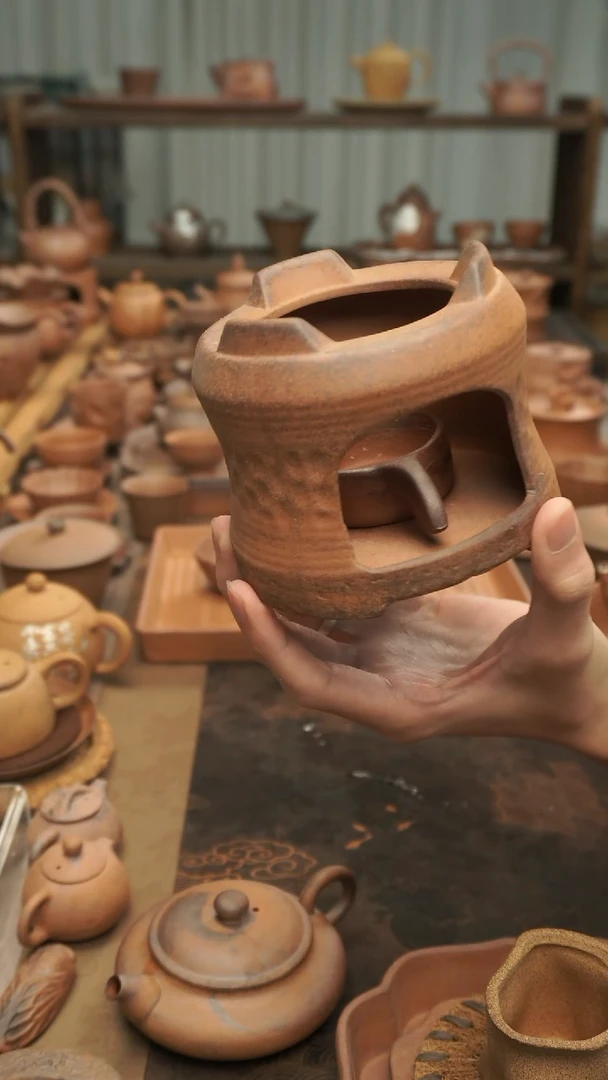 老岩泥原矿料老岩泥  锤纹温茶炉