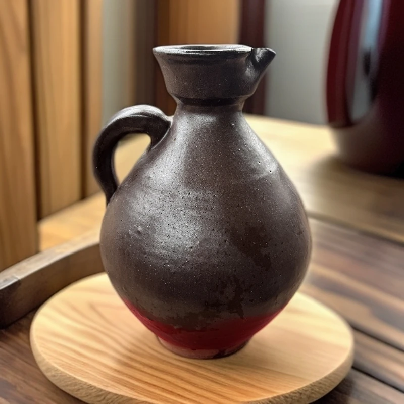 纯手工土陶-传统鸭嘴酒壶/油壶/酒罐复古中式复古家用