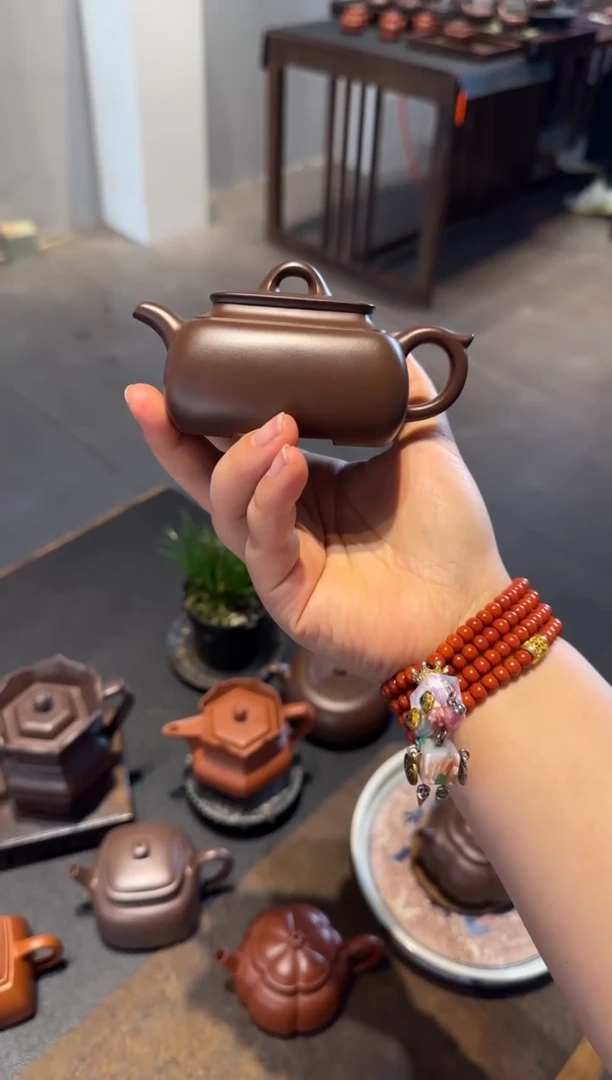 茶壶紫砂长四方 紫砂壶