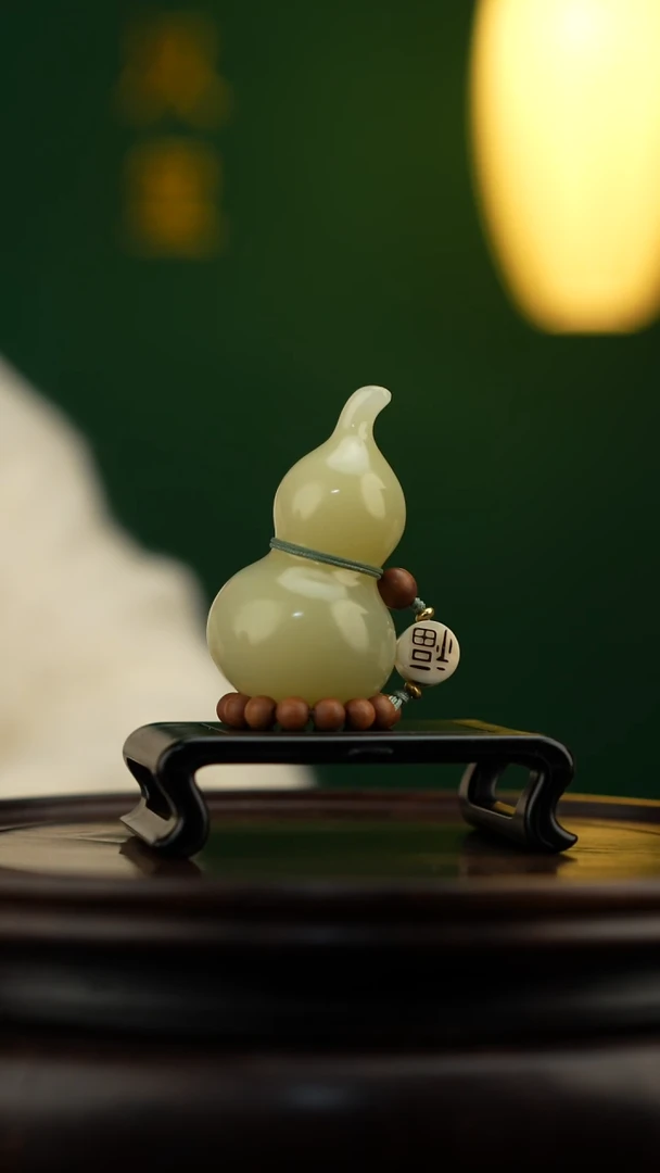 玉【手捻玉福禄】天然玉石手把件