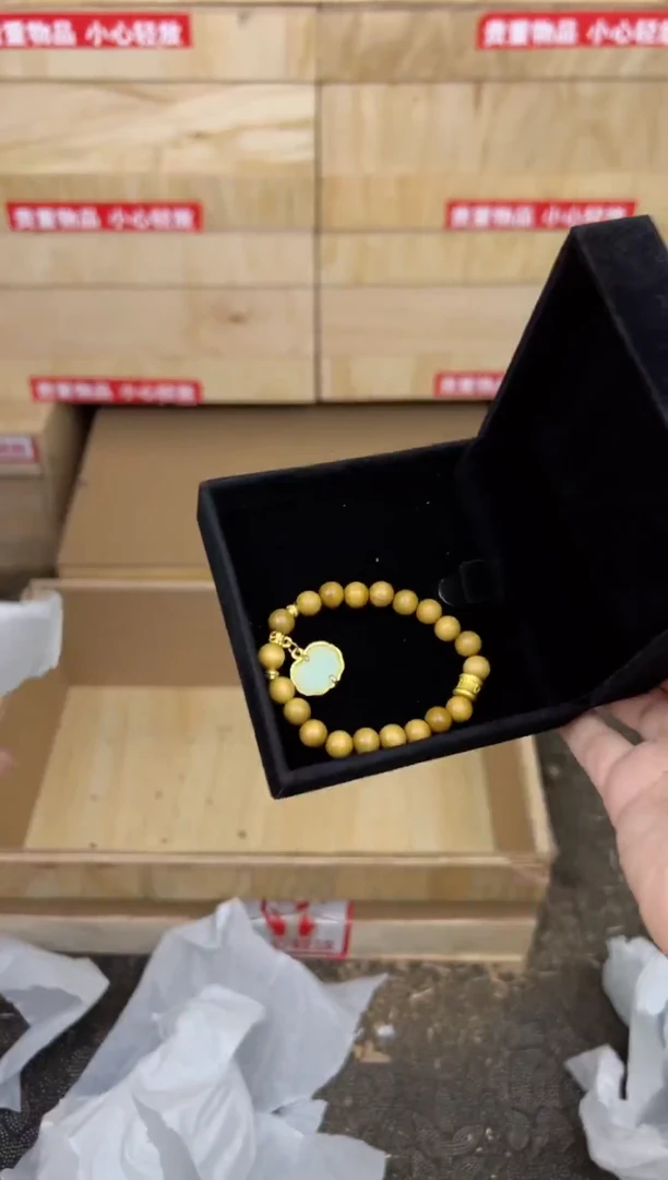 檀木带金锁商品链接@@ys941