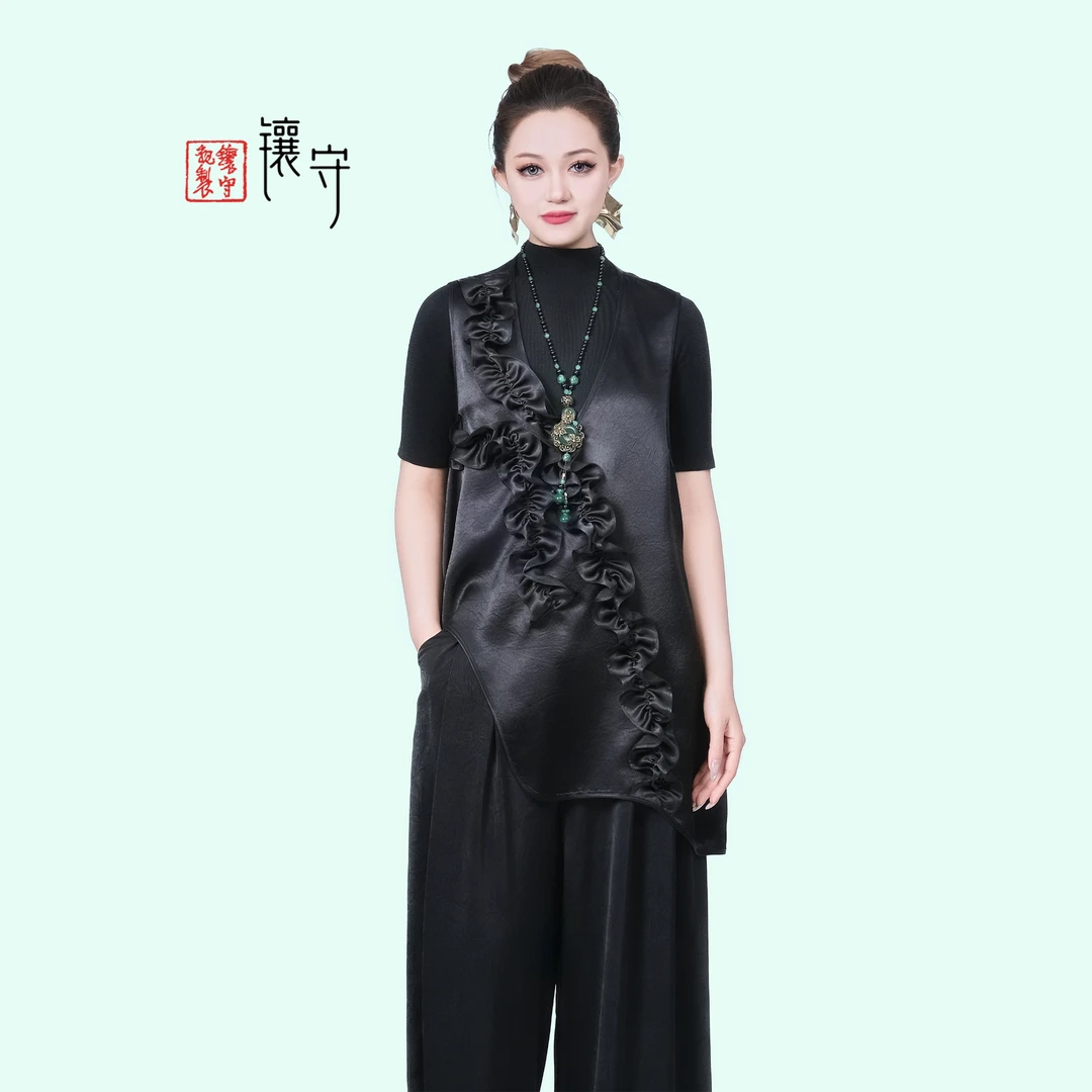 【镶守·温婉】中式高端百搭原创热销休闲时尚女装中国风马甲G3820-1
