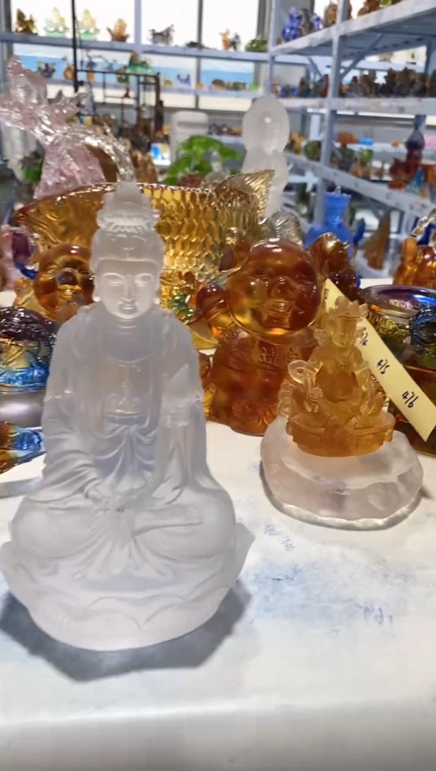 手工艺品琉璃196 大势至 微瑕介意勿拍 不退不换 不带礼盒