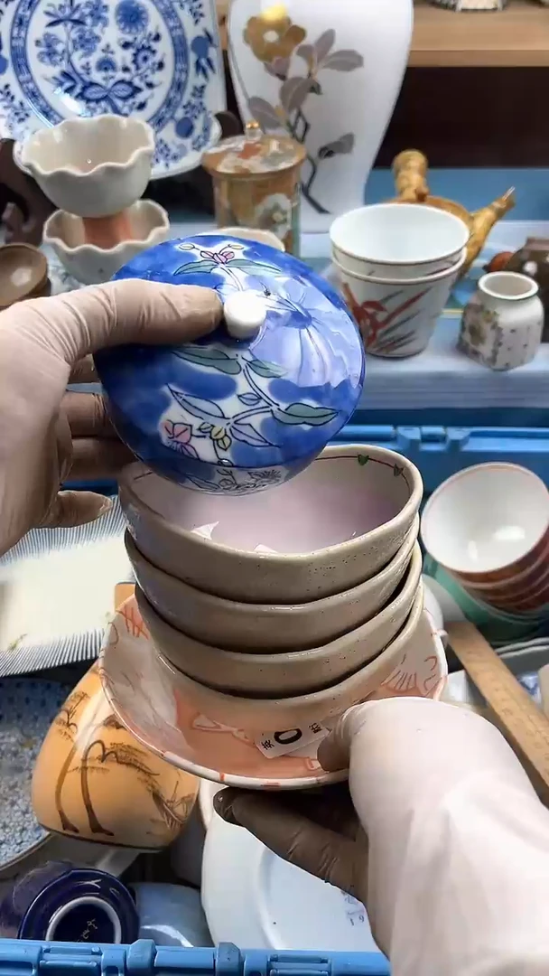 瓷片英歌瓷器满19.9包邮