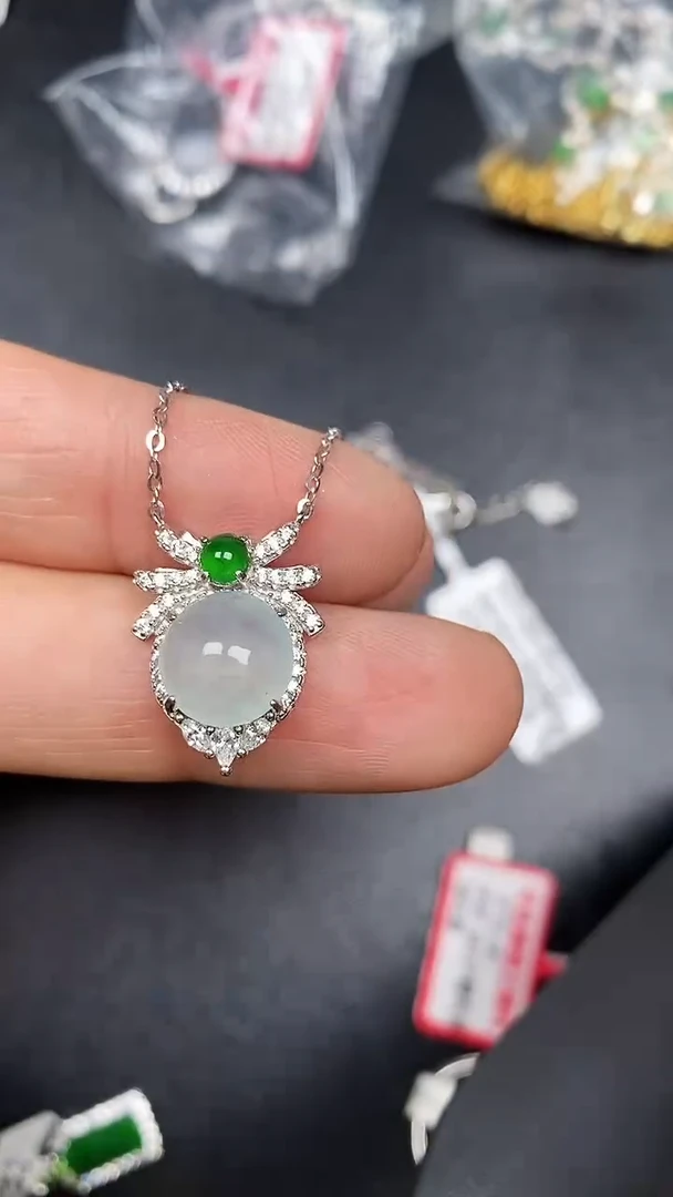 银S925镶嵌戒指翡翠2700