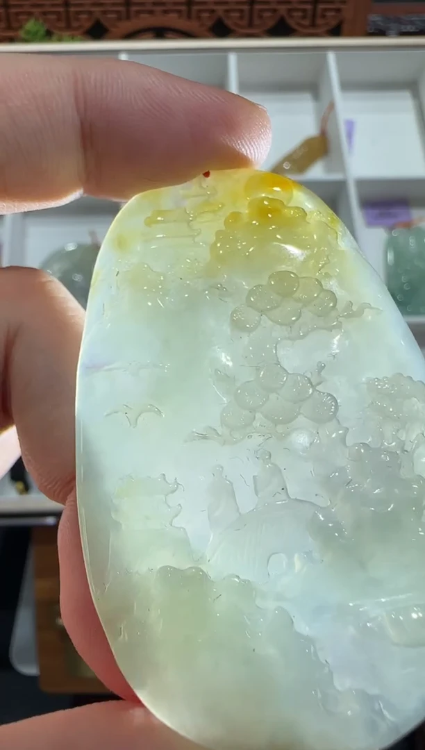 未镶嵌挂件翡翠A货翡翠多样性孤品
