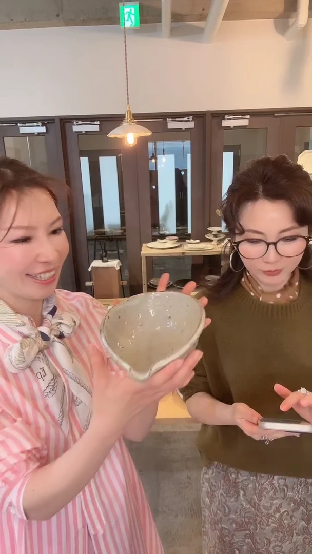 【闪购商品】盘【小辻】19粉引片口*1个(斑驳随机)