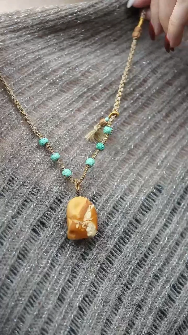 裸石蜜蜡未镶嵌*蜜蜡毛衣链*蜜蜡吊坠*蜜蜡锁骨链*长短可调节