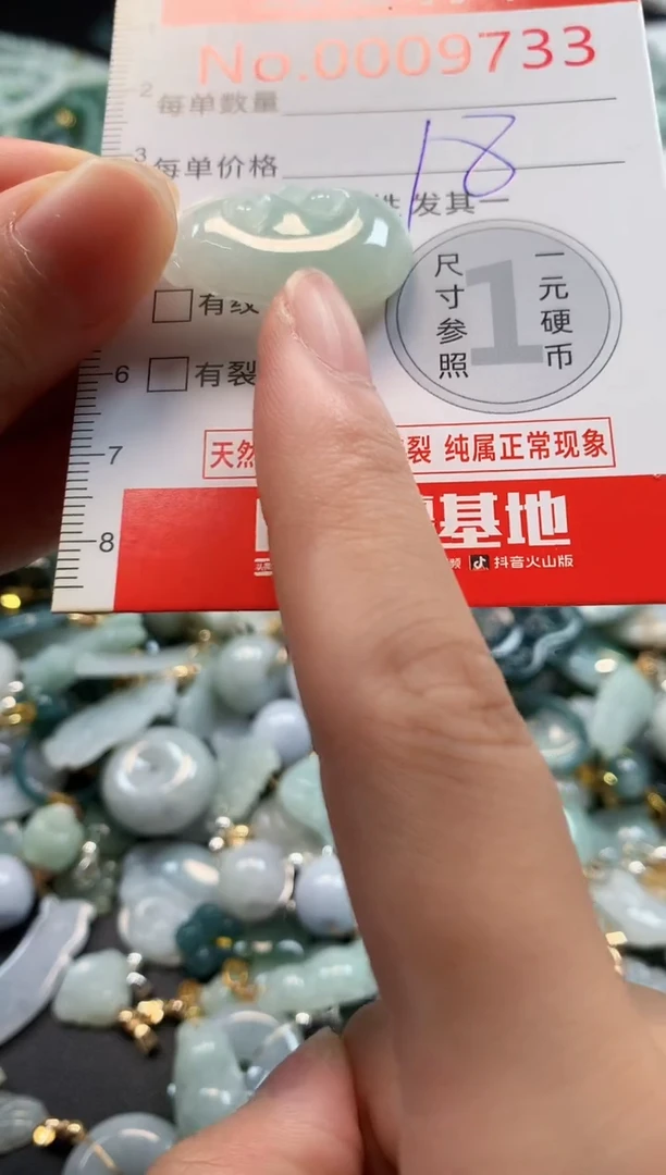 吊坠(不含链)未镶嵌翡翠9733