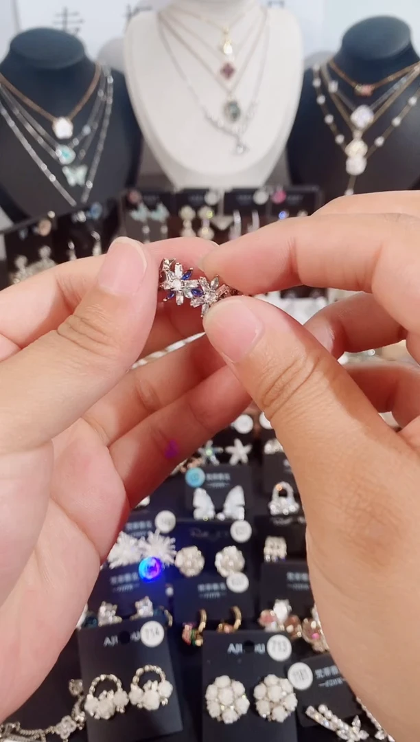 铜合金无925银戒指7006