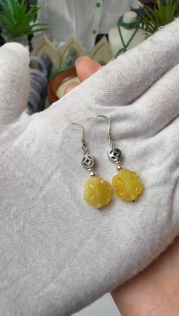 【闪购商品】蜜蜡耳饰未镶嵌耳饰定制