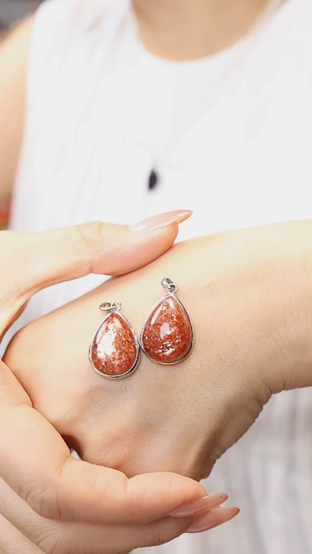 银S925镶嵌颈饰长石金太阳3号多样性发其一