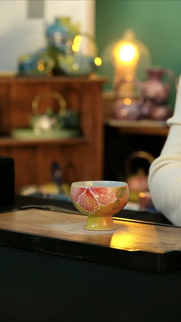 【闪购商品】杯手绘心瓷陶瓷浮力