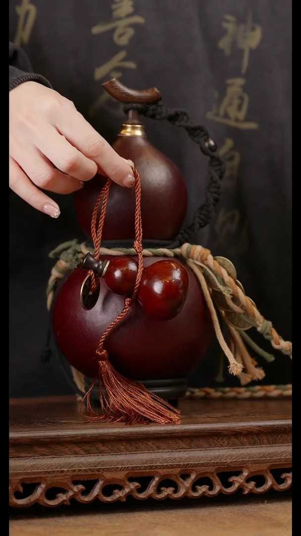 55号精品天然大漆酒葫芦一物一拍~