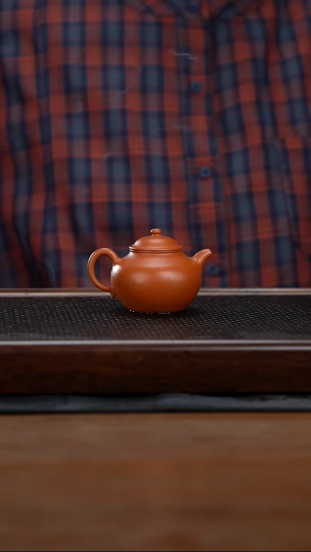 茶壶紫砂100cc黄龙山原矿朱泥莲子25