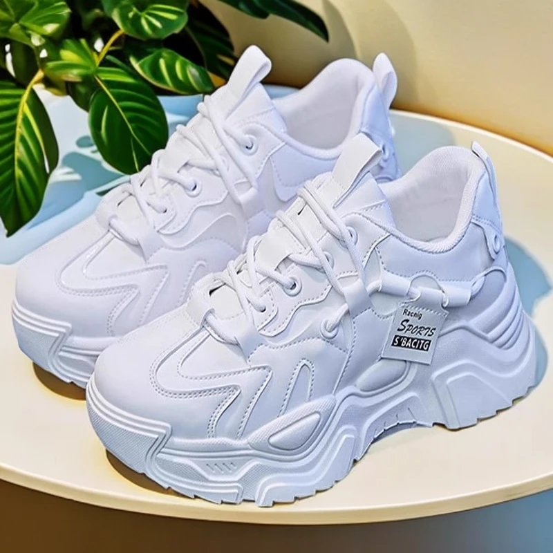 厚底增高老爹鞋2025春秋新款小白鞋女鞋百搭爆款运动鞋潮流小个子