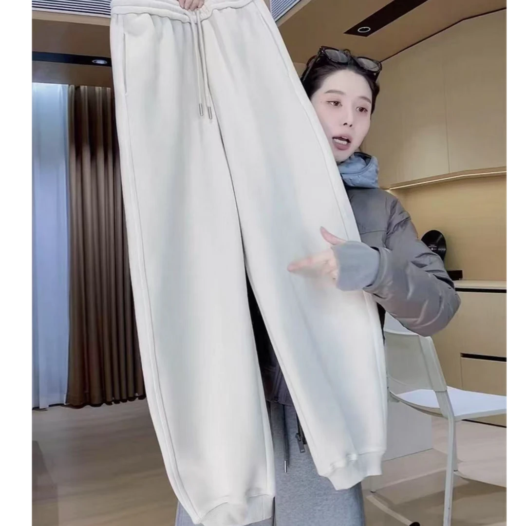 55606 版型巨赞 松紧腰加厚加绒保暖束脚卫裤