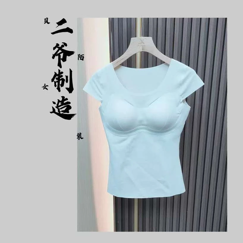 S88020813圆领小盖袖薄款背心