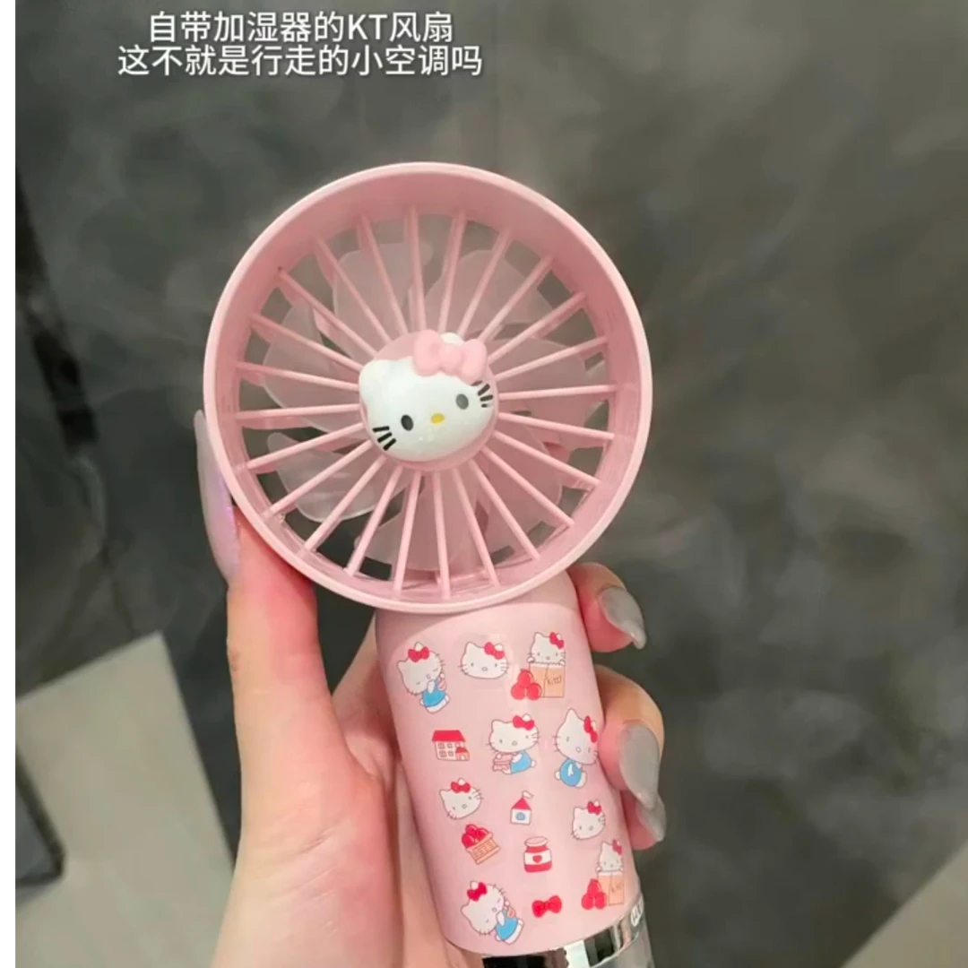 这不就是行走的小空调吗？迷你手持小风扇加湿器喷雾制冷便携式