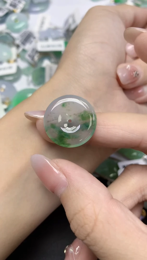 颈饰未镶嵌翡翠天然缅甸翡翠A货百元以上9元证书费自理