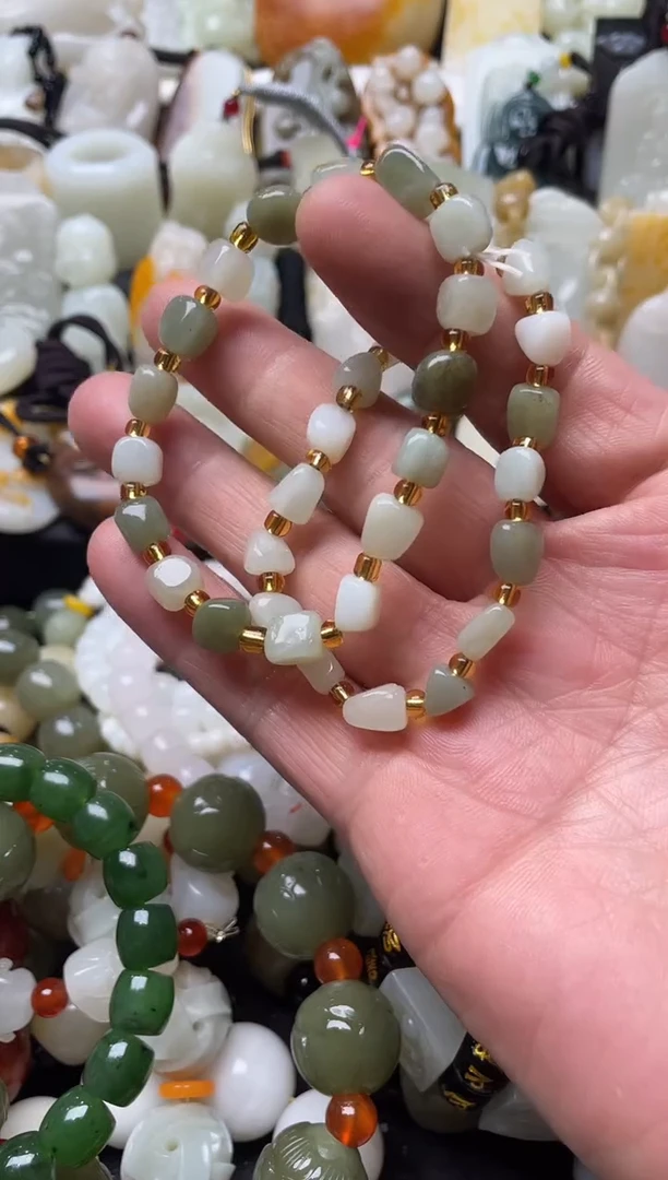 未镶嵌手串和田玉手串/多样性单个发