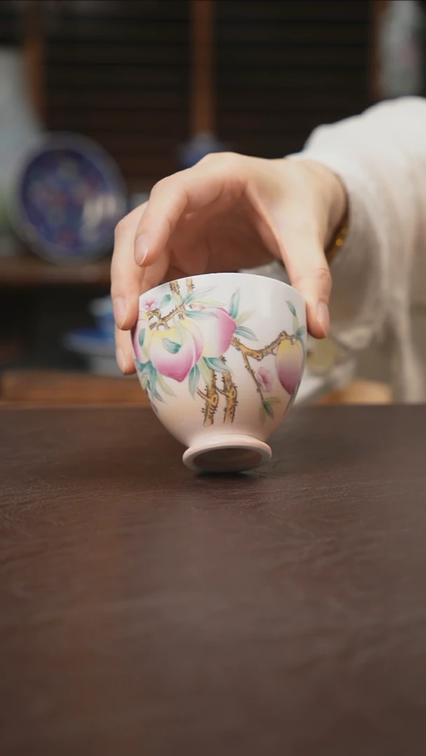 杯景德镇陶瓷杯碗柴烧多人
