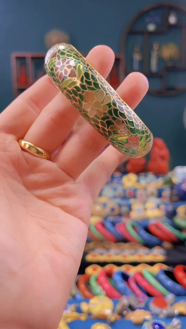 非遗景泰蓝脱胎59-64 绿