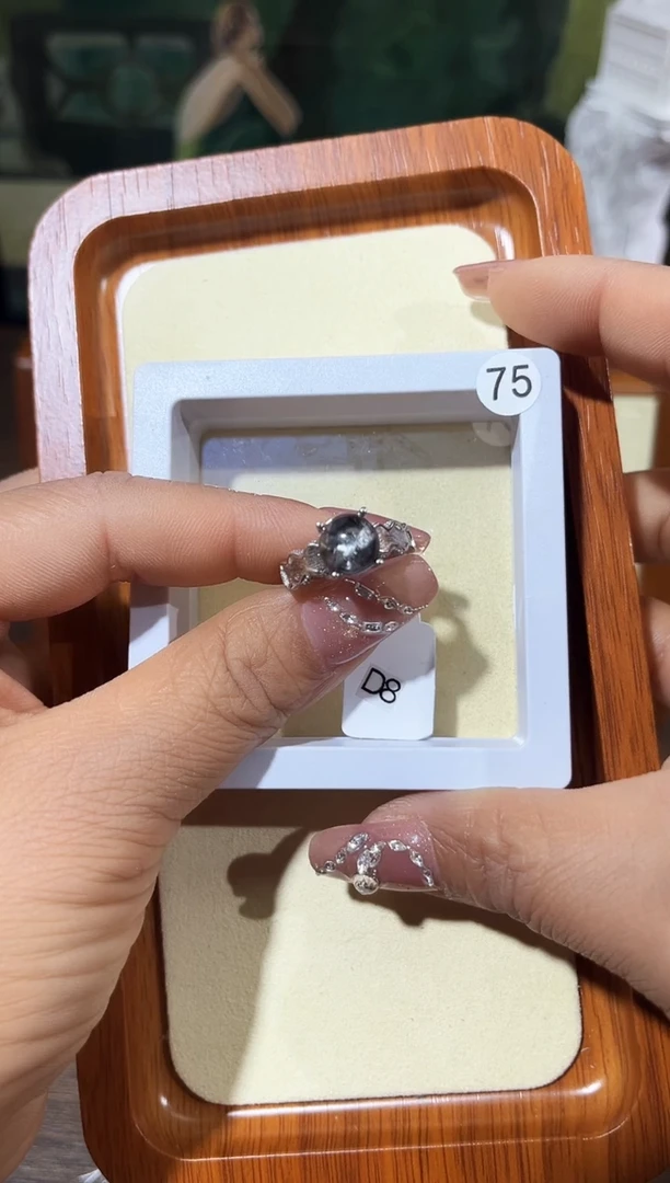 【闪购商品】水晶戒指银S925镶嵌定制