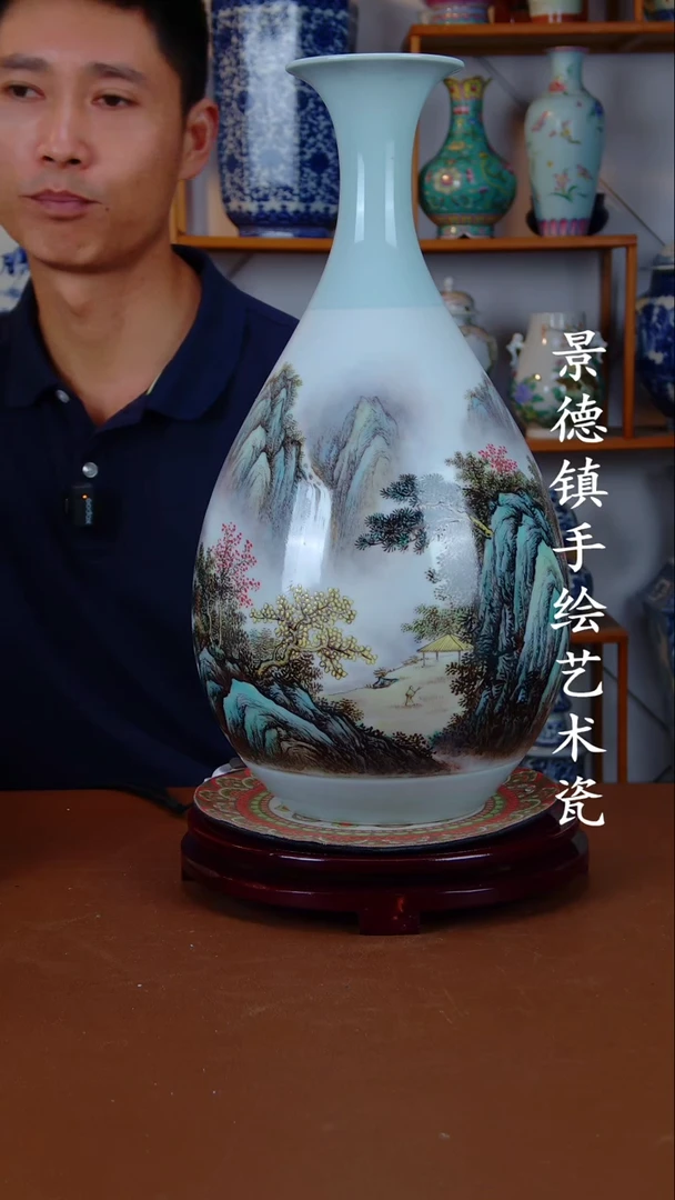 现代景德镇手工手绘陶瓷摆件54