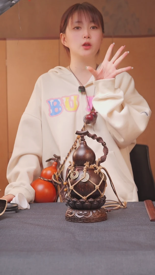 1073号链接精品大漆葫芦现货现发[一物一拍]不包含莲花底座