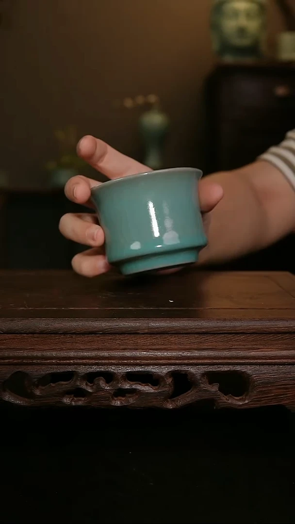 摆件仿古手工马蹄杯