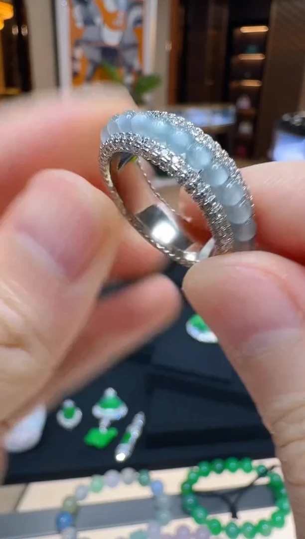 翡翠戒指合金多样性团购发一件