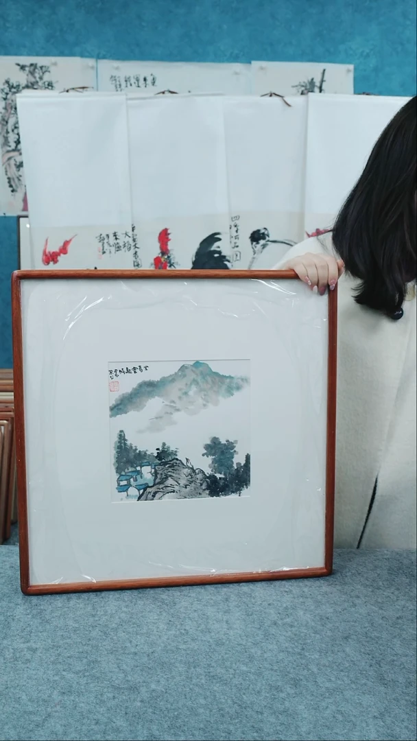 【闪购商品】国画50*50本土老师山水