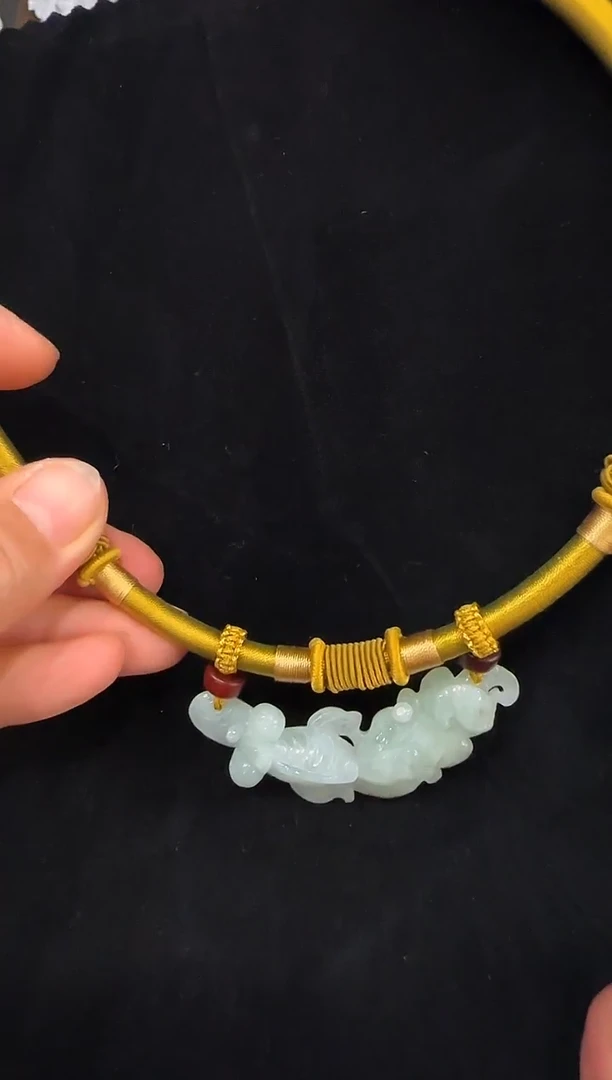 颈饰未镶嵌翡翠国风