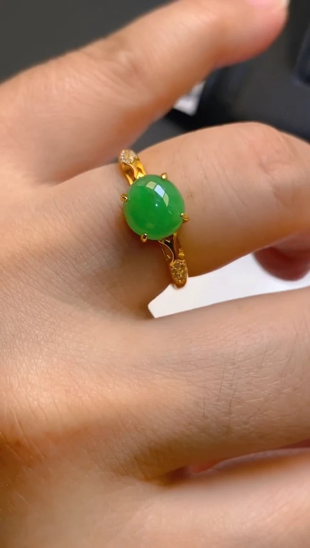 【闪购商品】翡翠耳饰银S925镶嵌天然A货翡翠1