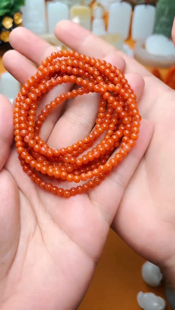 【闪购商品】南红玛瑙手串未镶嵌多圈手串多样性拍一发一