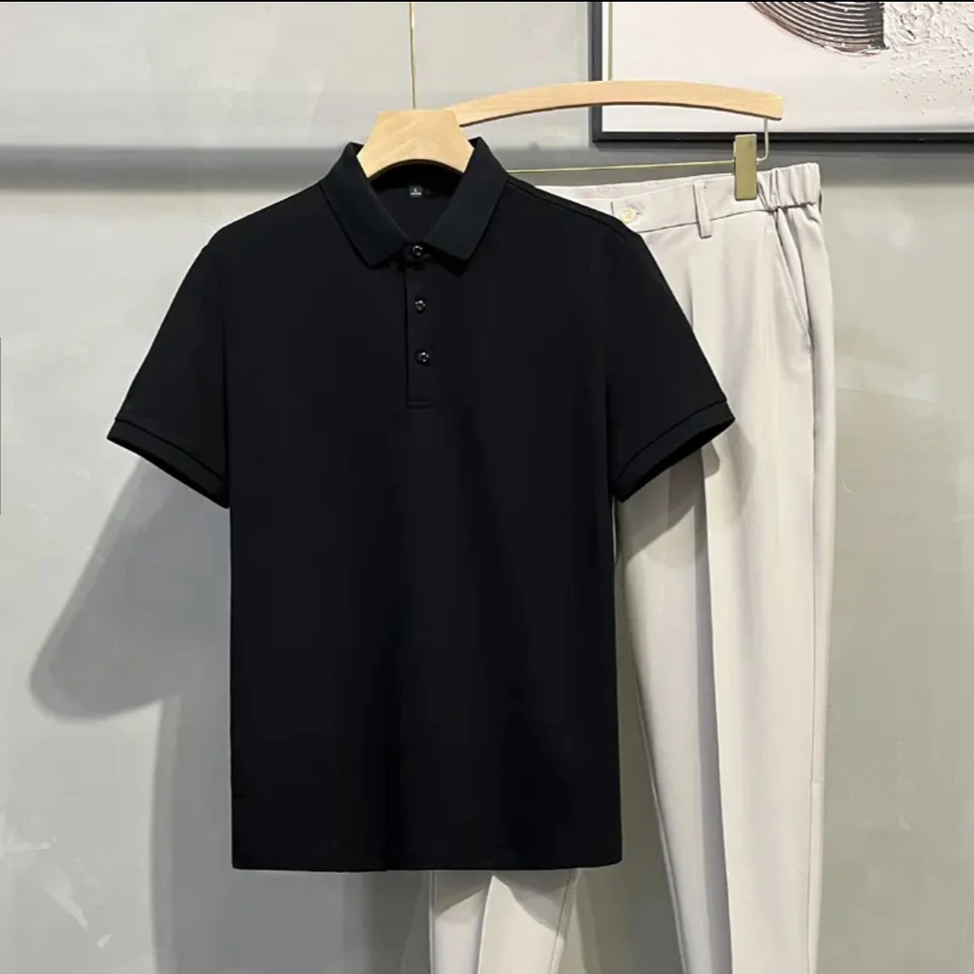 【POLO】男士轻奢纯色百搭净版POLO半袖