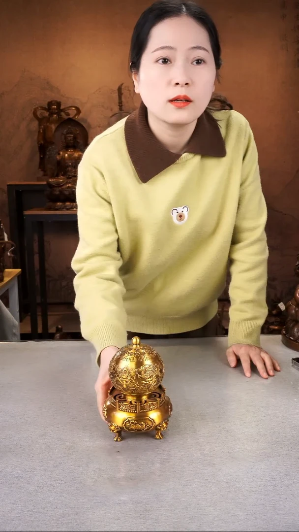 【闪购商品】黄铜材质 九转乾坤香炉