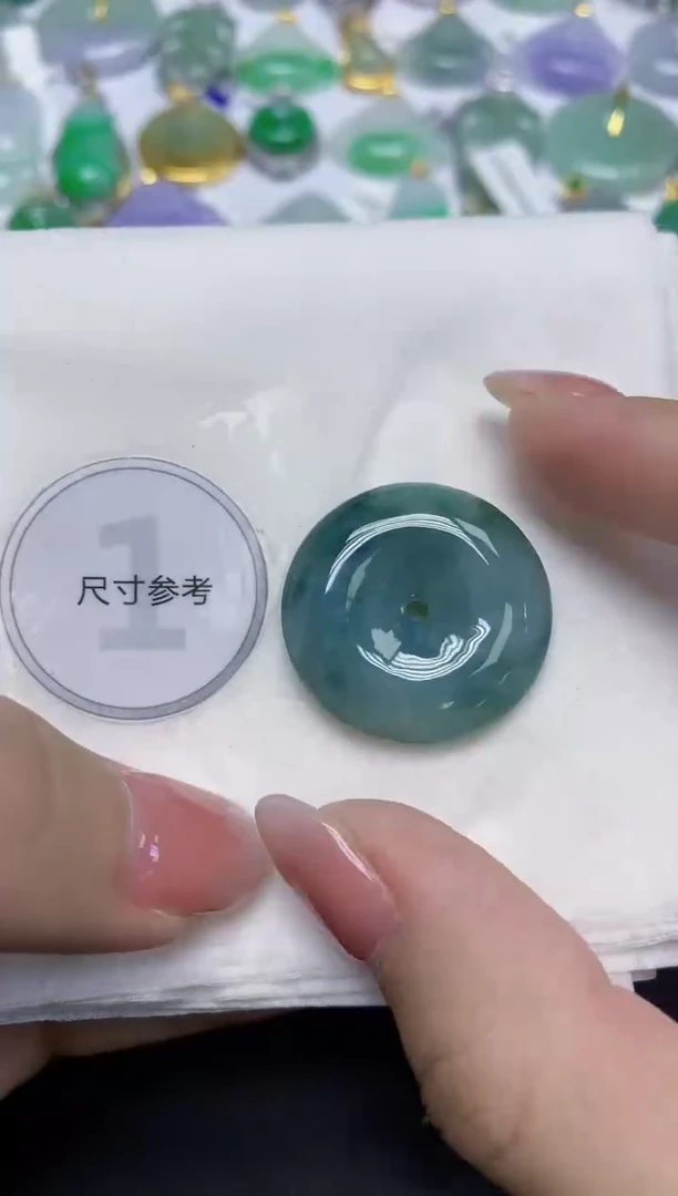 颈饰未镶嵌翡翠天然缅甸翡翠A货百元以上9元证书费自理