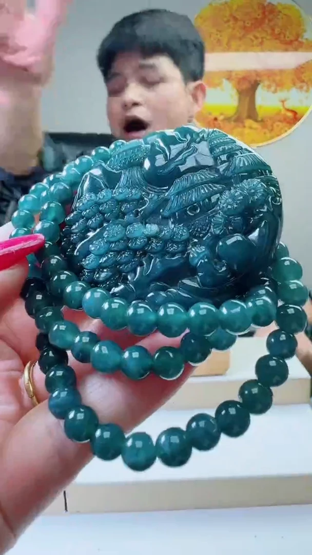 颈饰未镶嵌翡翠天然A货翡翠  多样性随机发其一
