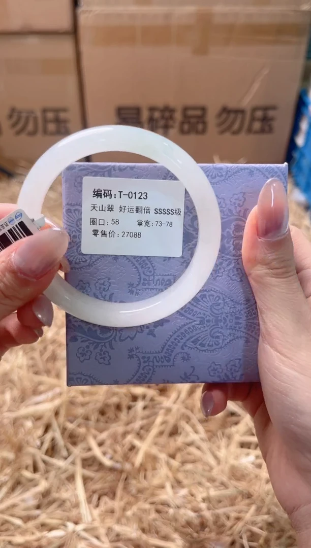 未镶嵌手镯石英质玉T-0123