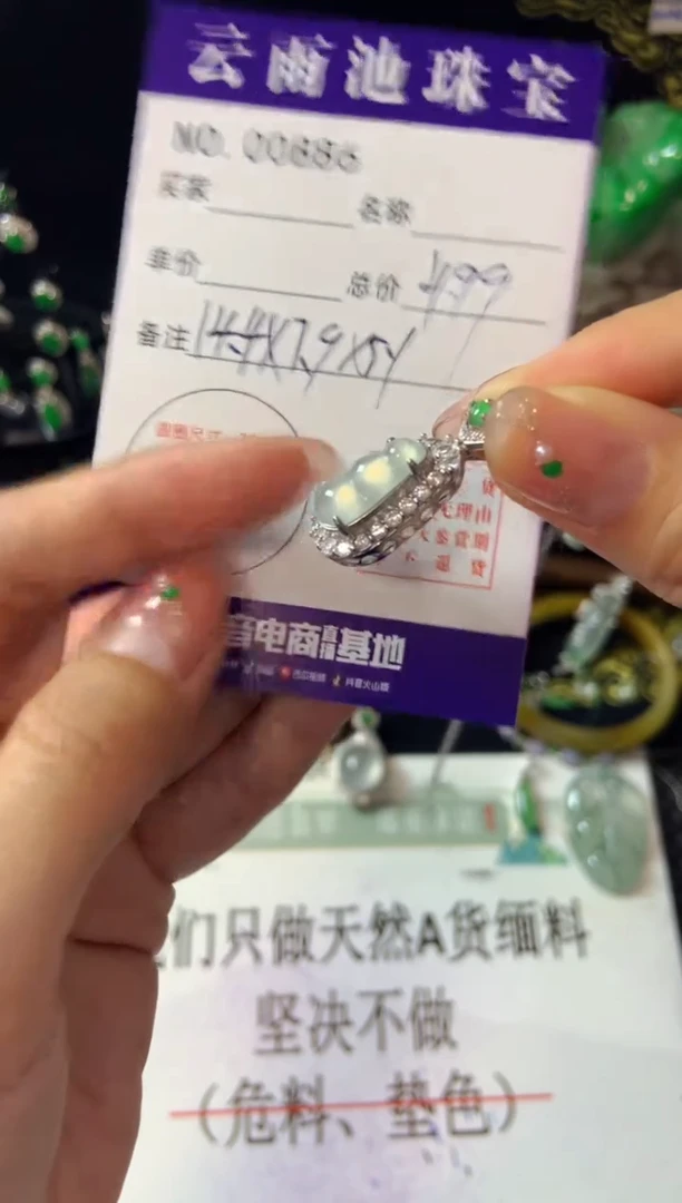 【闪购商品】翡翠颈饰银S925镶嵌翡翠