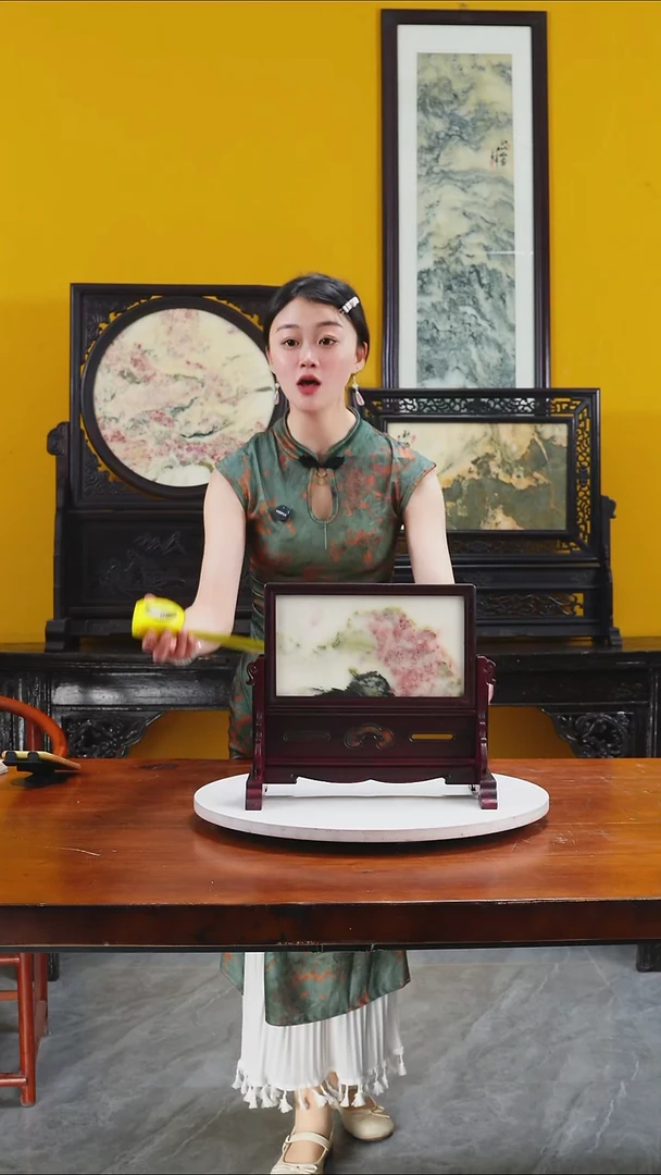 石材天然大理石画摆件