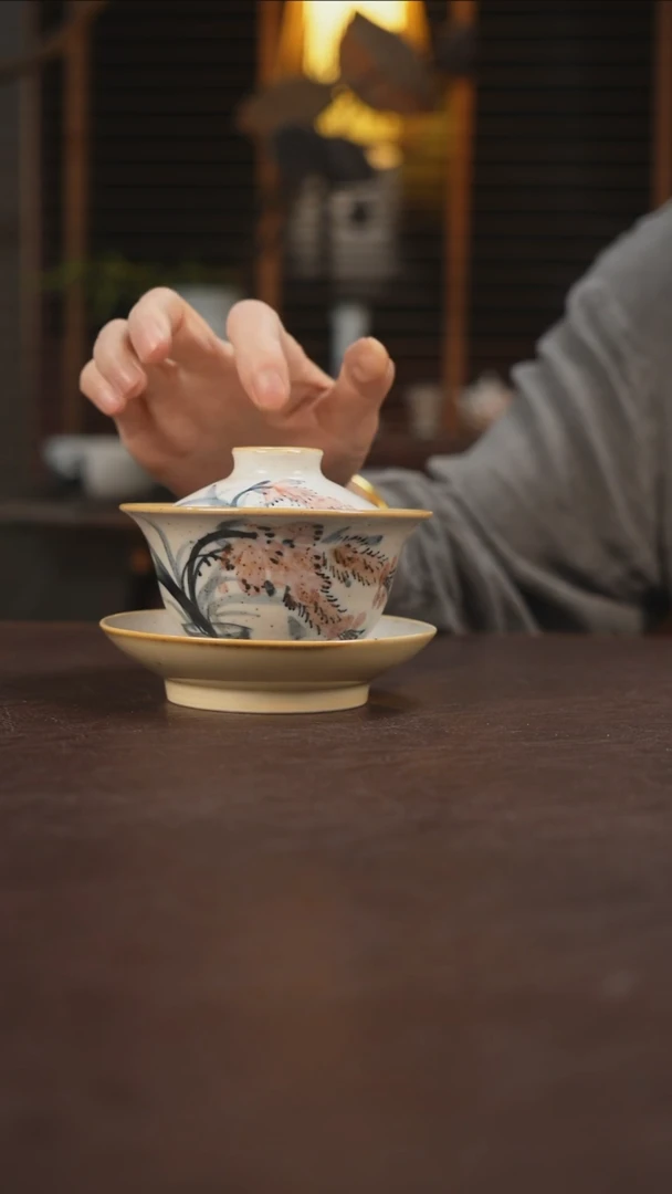 杯景德镇陶瓷杯碗柴烧多人