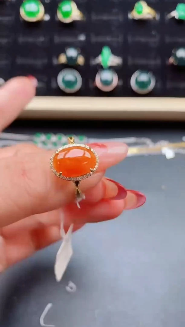 【闪购商品】翡翠戒指银S925镶嵌321321