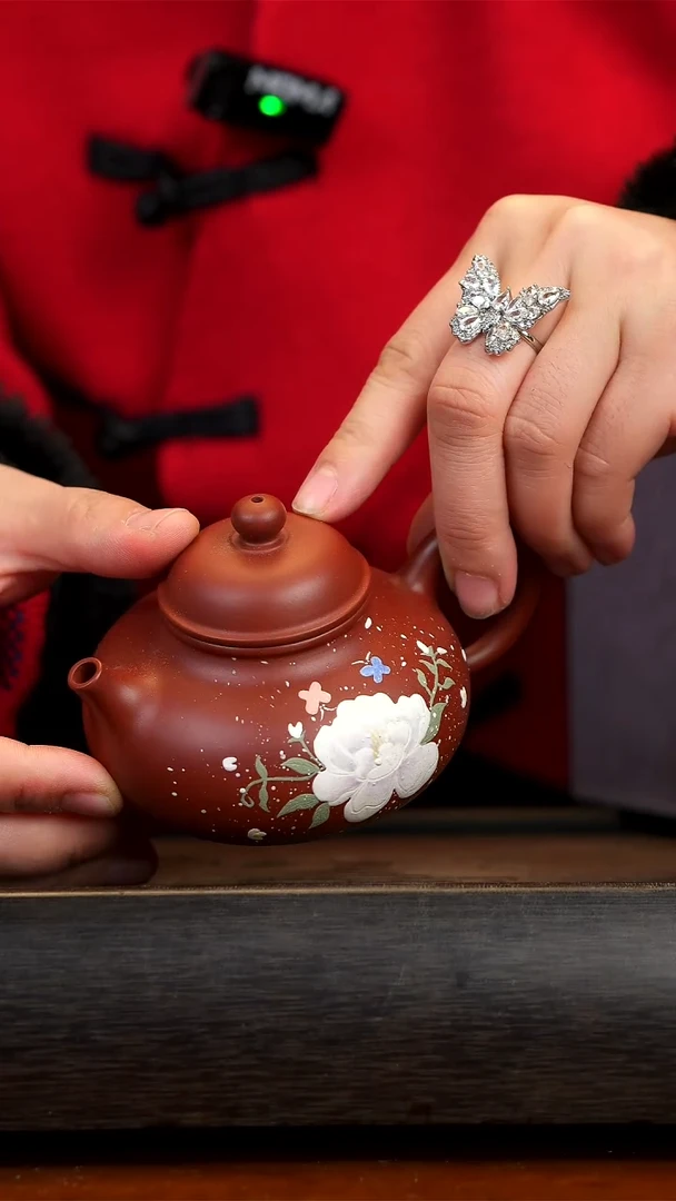 【闪购商品】紫砂茶壶朱泥肉骨头壶130ml
