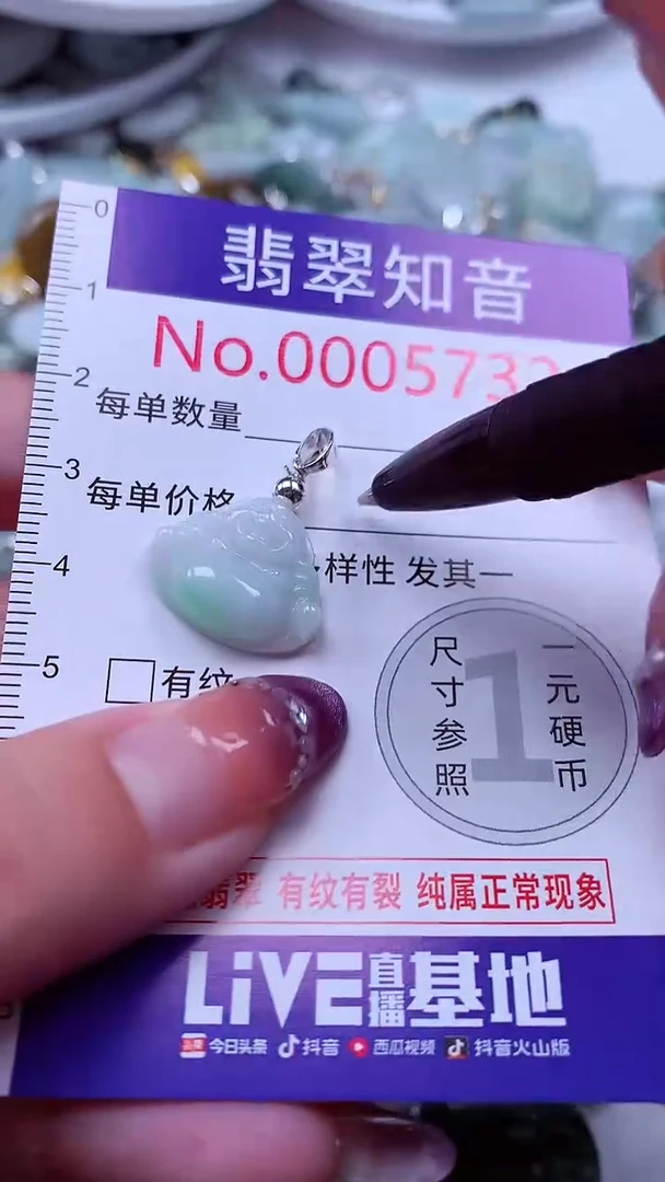 翡翠未镶嵌吊坠(不含链)5732