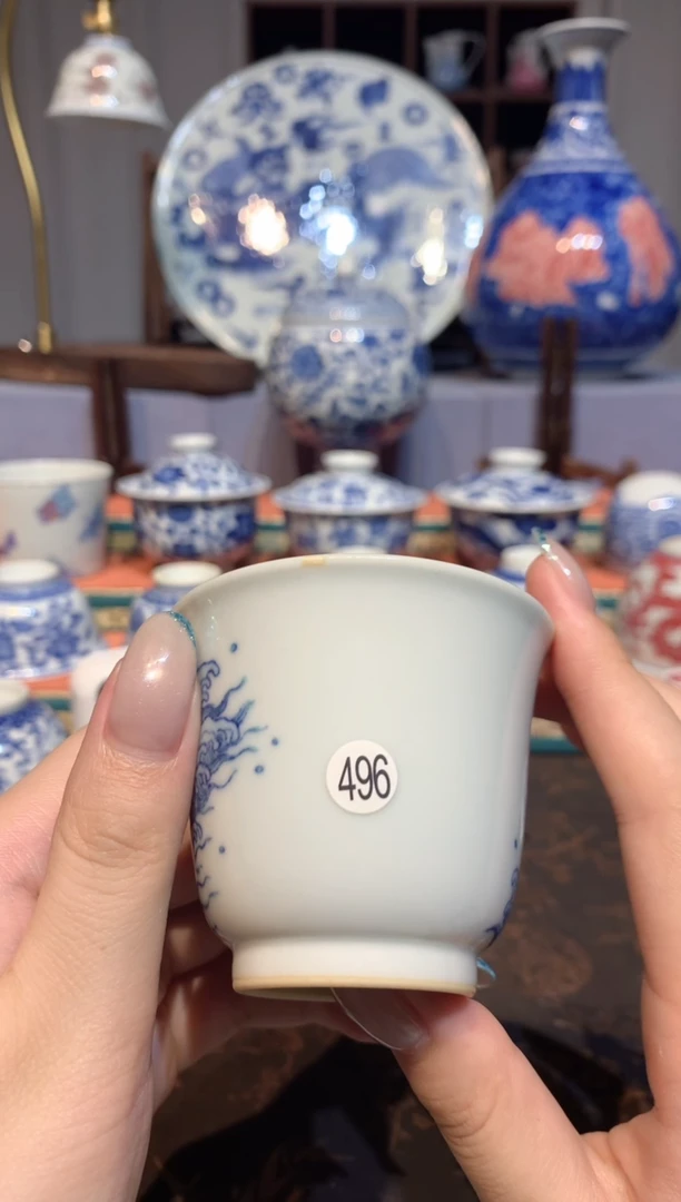 北*496斗彩杯子微瑕