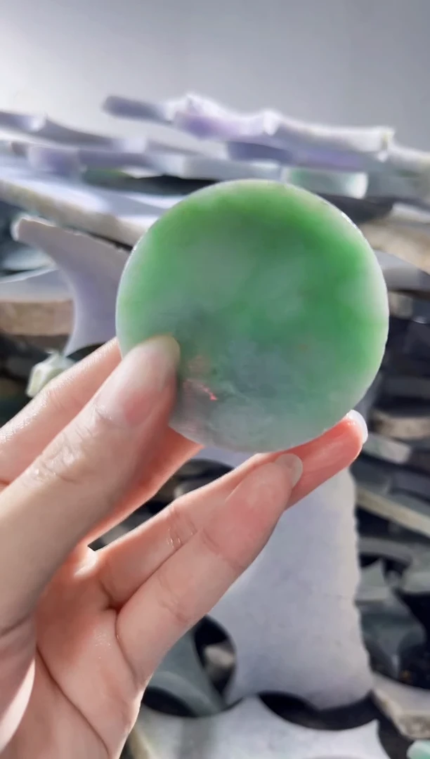 裸石翡翠缅甸翡翠A货陈6528